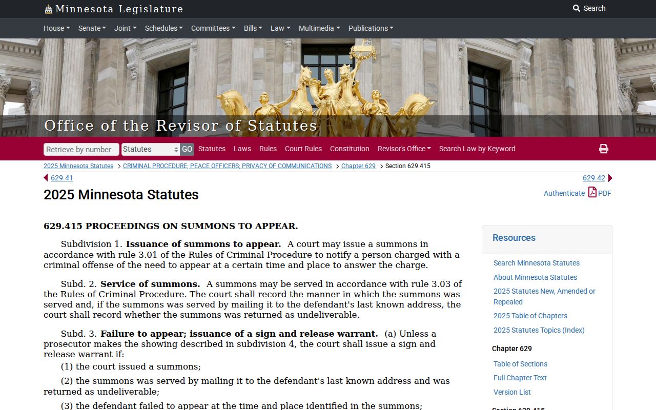 Minnesota sign-and-release warrant conditions that apply to Grant County bench warrant cases